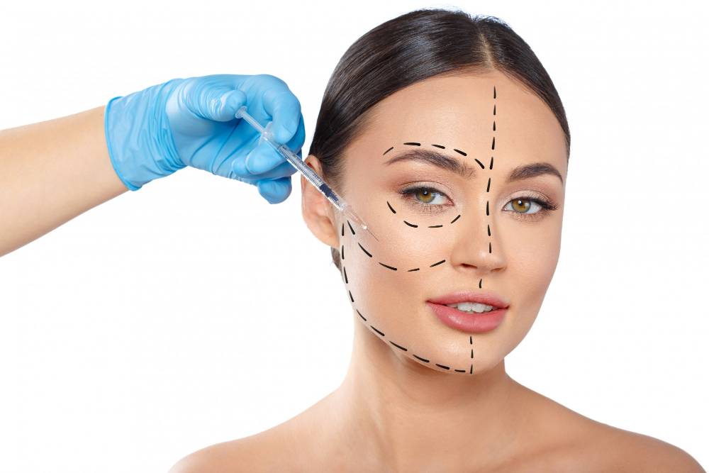 علاج نحت الوجه الغير جراحية أو الجراحية.